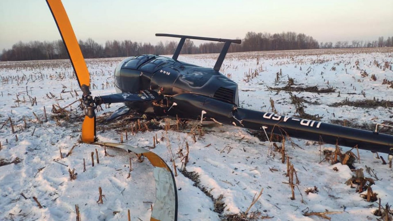 Под Киевом разбился вертолет - первые подробности и фото с места аварии