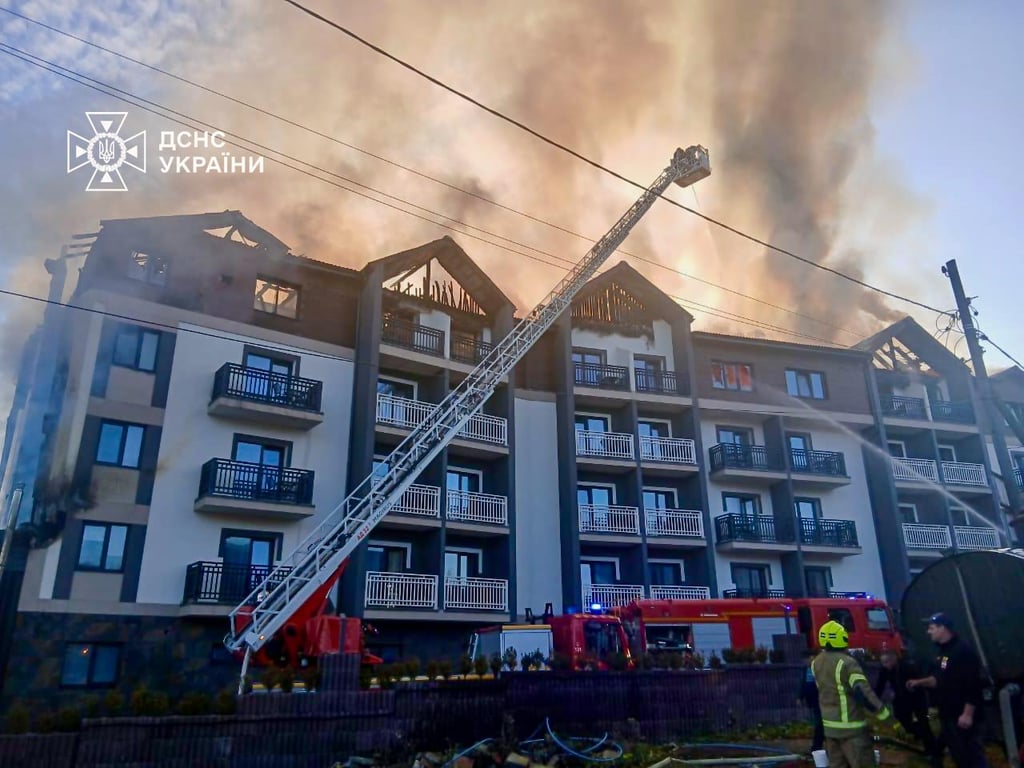 Пожежа в Буковелі 7 листопада