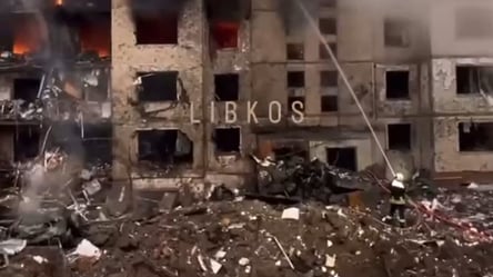 Ракетный удар по Киеву — в сети показали видео разрушенной многоэтажки - 285x160