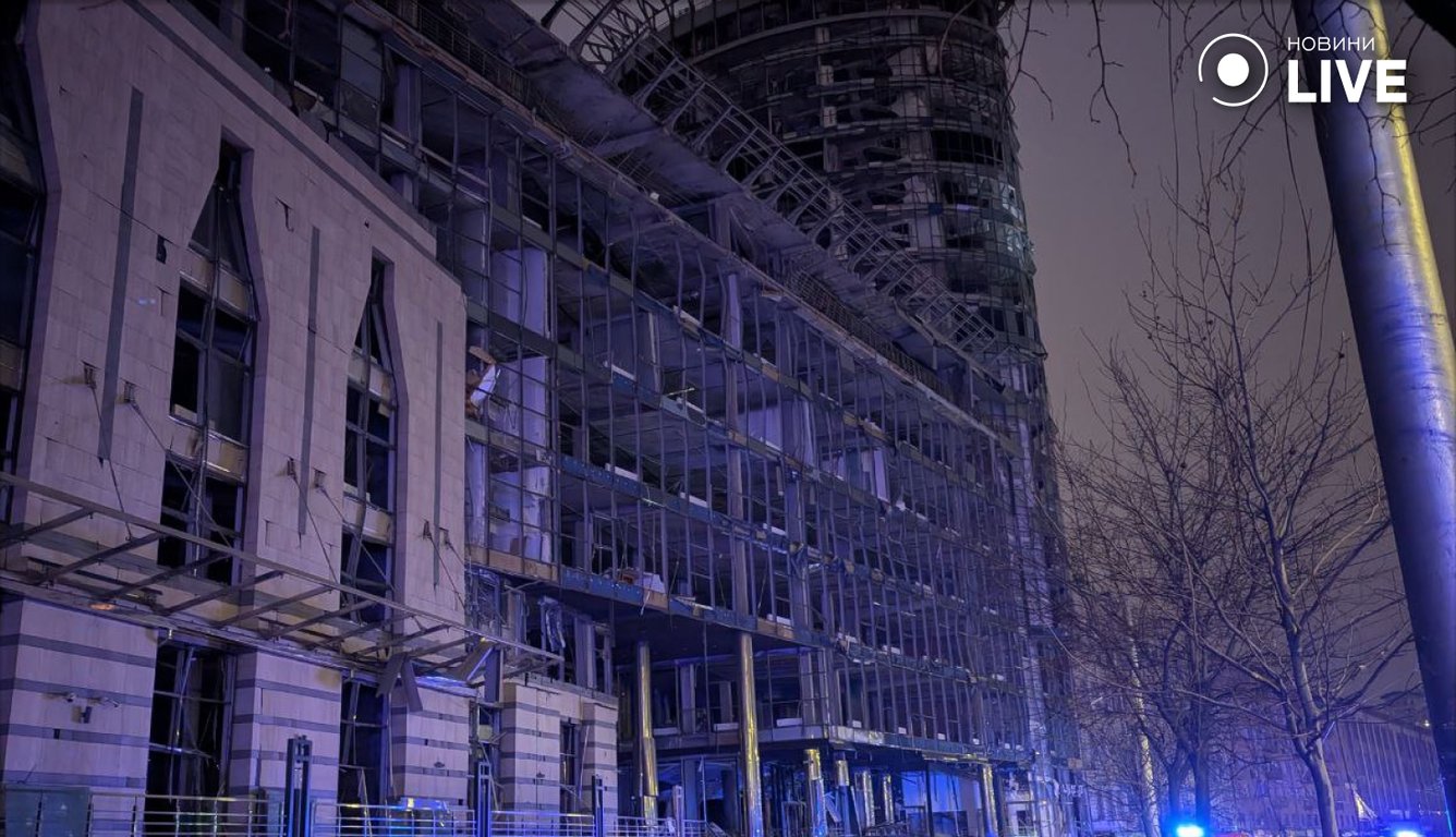 Обстрел Киева 18 января