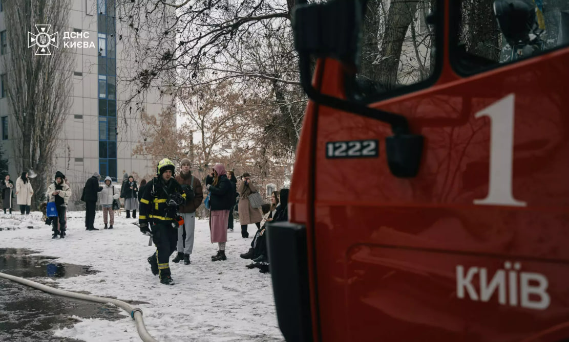 Пожежа в гуртожитку Києва 15 грудня