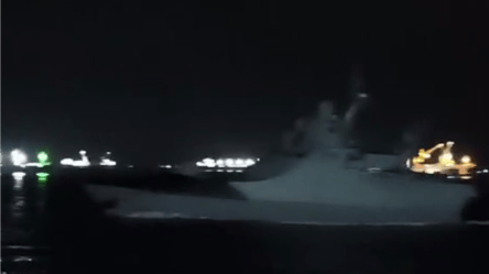 Росіяни зняли "передсмертне" відео корабля "Сергій Котов" - 285x160