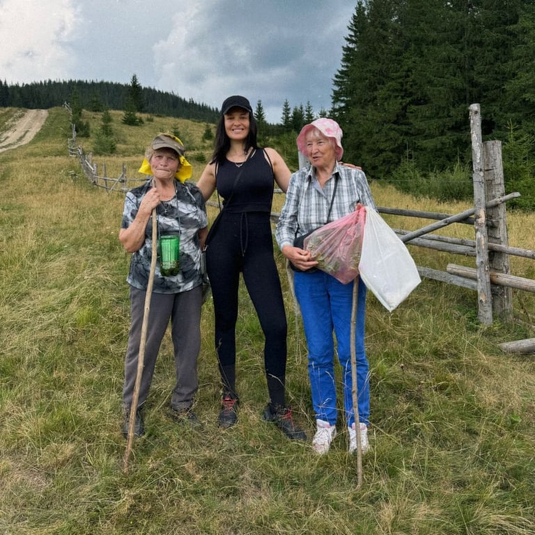 Едва держимся на ногах — Астафьева показала, как проводит время в Карпатах - фото 3