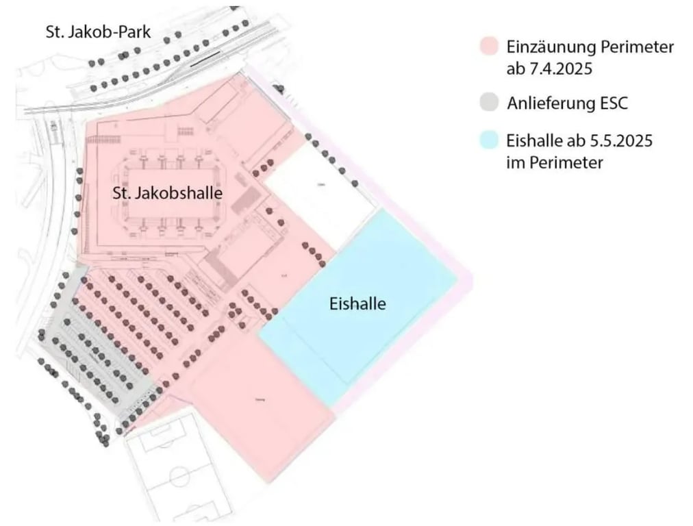 В Базелі розпочали будівництво сцени "Євробачення-2025" - фото 1
