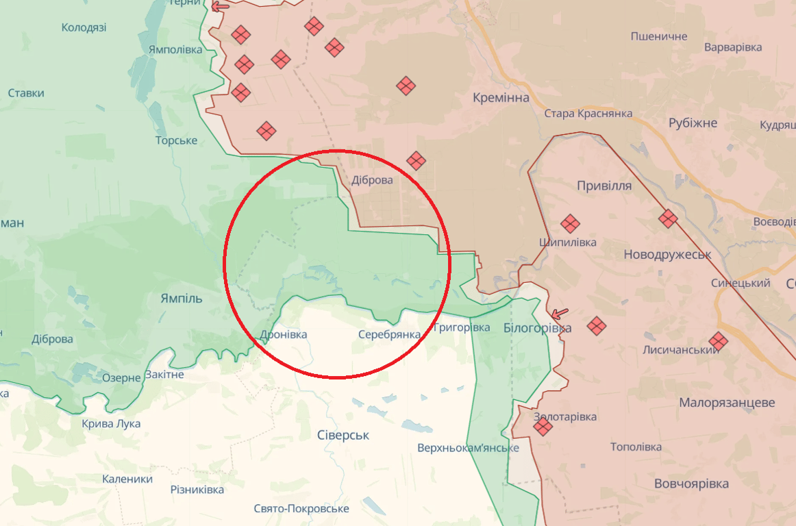 Де розташоване Серебрянське лісництво