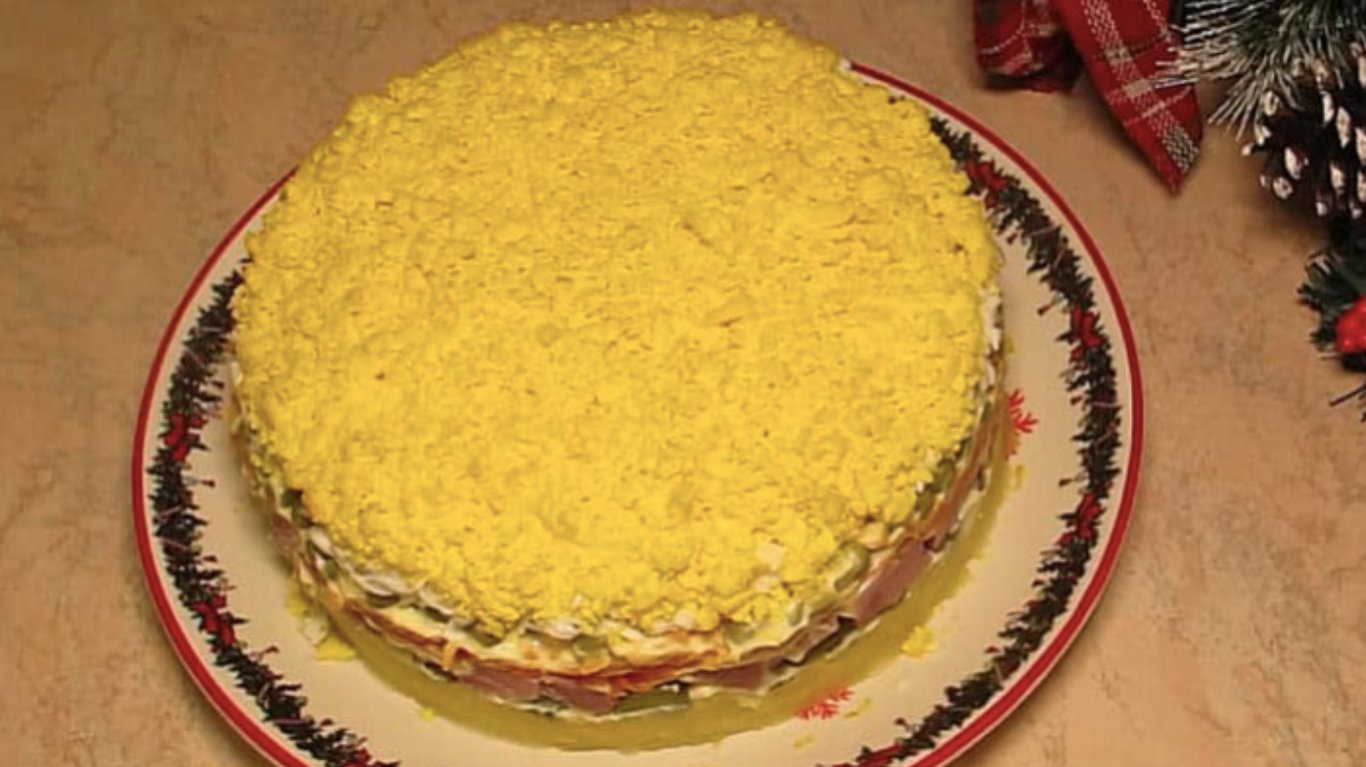 салат з шинкою