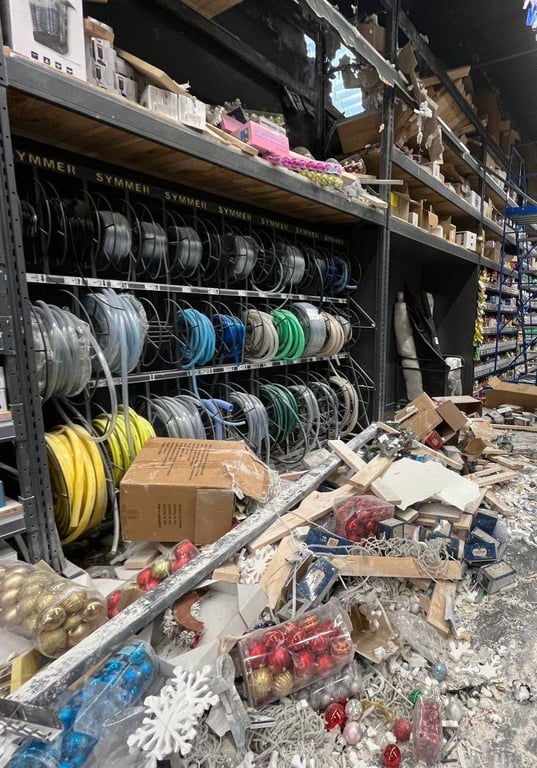 Наслідки російського обстрілу Нікополя 11 вересня