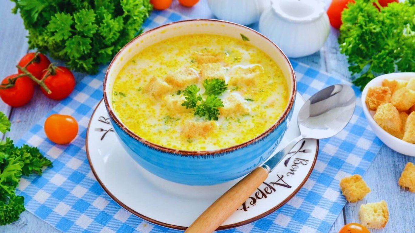 Кабачковый крем-суп со сливками