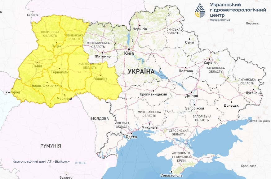 Де будуть заморозки в Україні