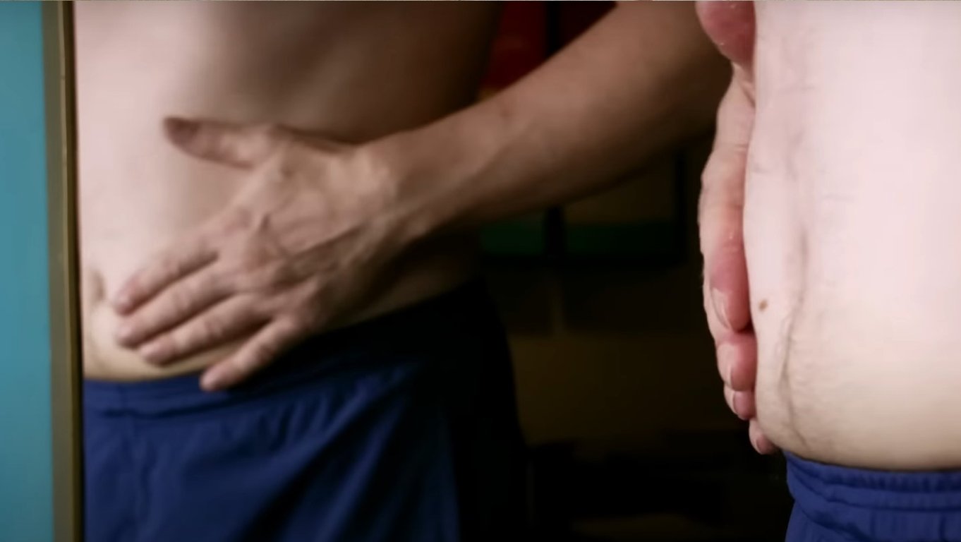 Мужчина с лишним весом