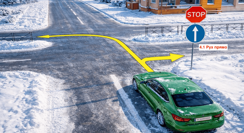 Тест ПДР: куди можно повернути