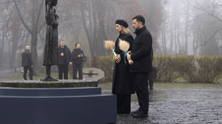 Подружжя Зеленських вшанували пам'ять жертв Голодоморів - 285x160