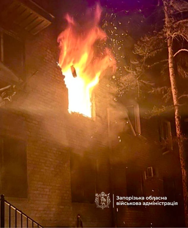 Пожежа в навчальному закладі в Запоріжжі 18 жовтня