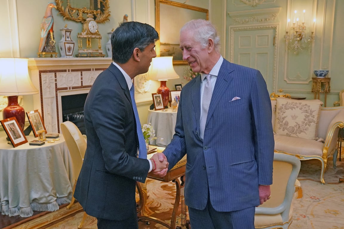 Король Чарльз и премьер-министр Великобритании. Фото: Reuters