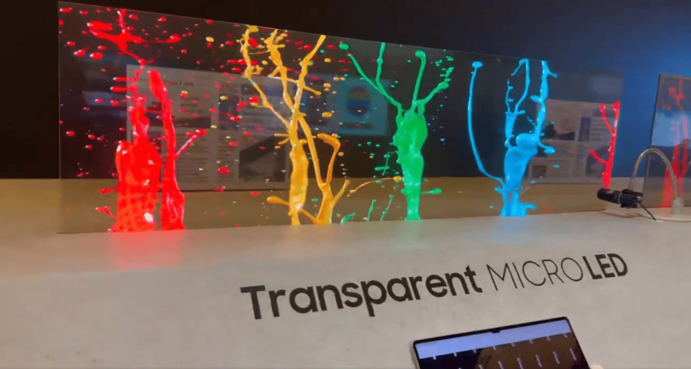 Первый в мире прозрачный MicroLED экран от Samsung