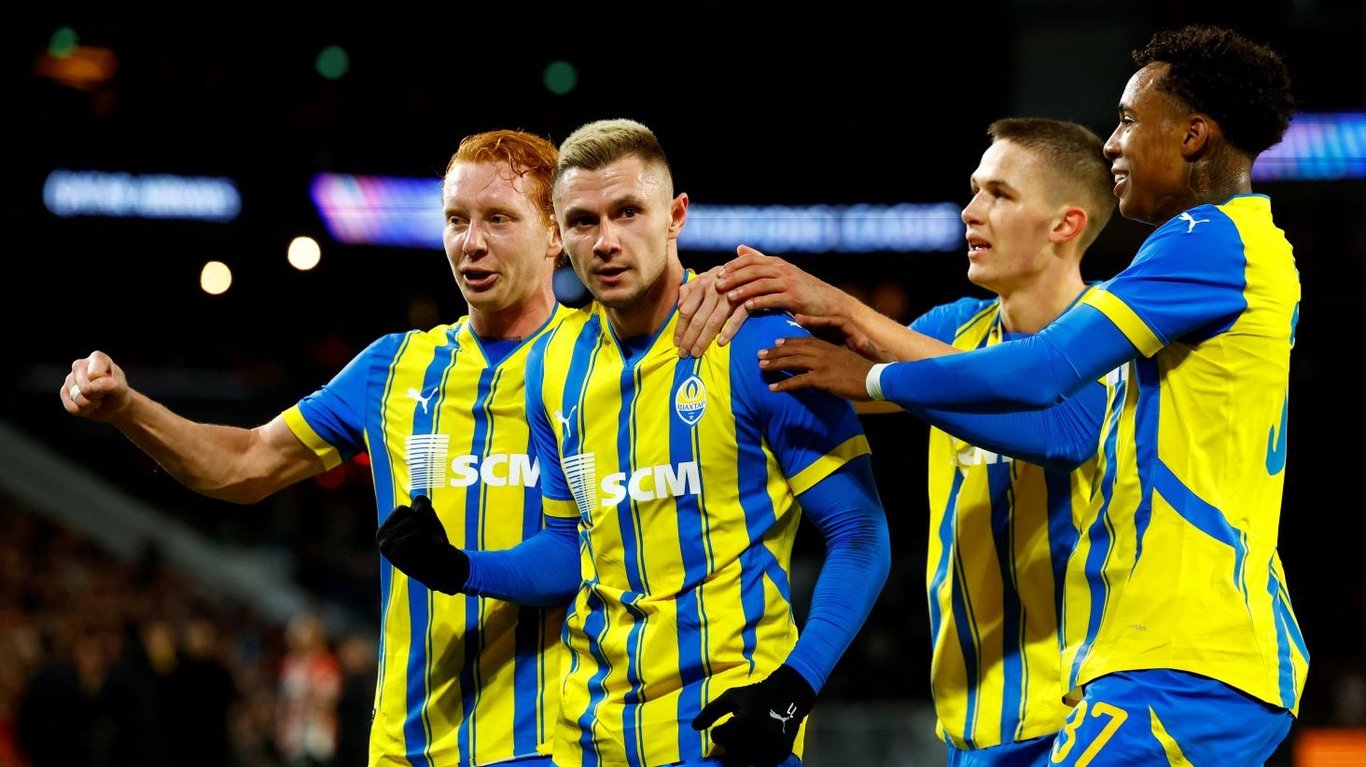 Футболисты донецкого Шахтера