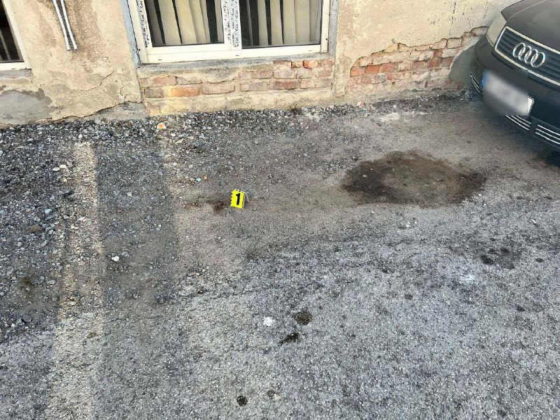 место падения женщины