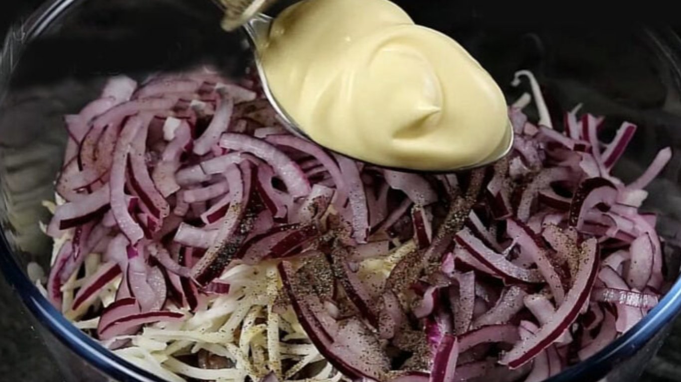 рецепт салату з буряком та оселедцем