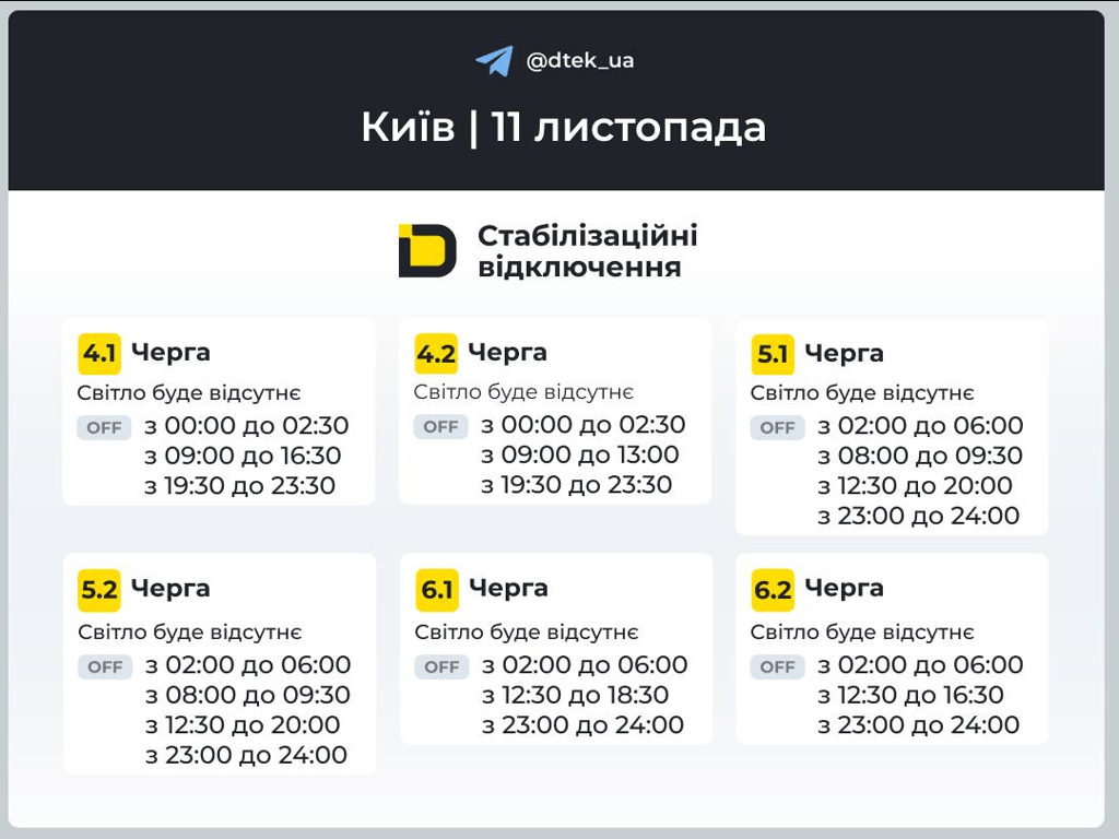 Відключення світла — графіки обмежень у Києві на завтра - фото 3