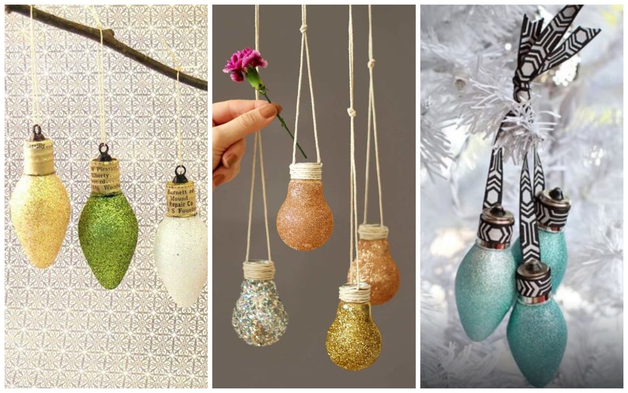 Новорічні прикраси зі старих лампочок — суперідеї та корисні поради