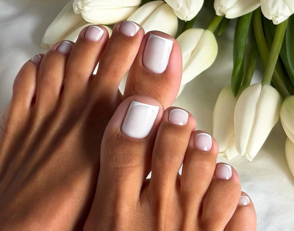 Французький педикюр завжди буде актуальним