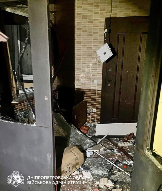 Дніпро під ударом дронів та ракет 12 лютого - пошкоджені будинки