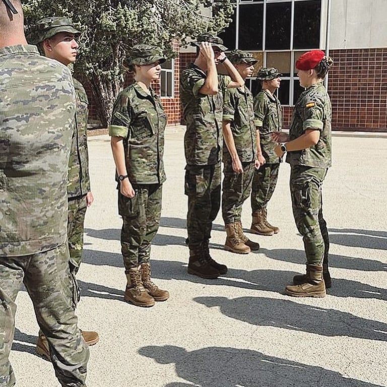 17-річна іспанська принцеса змінила модні сукні на військову форму - фото 3