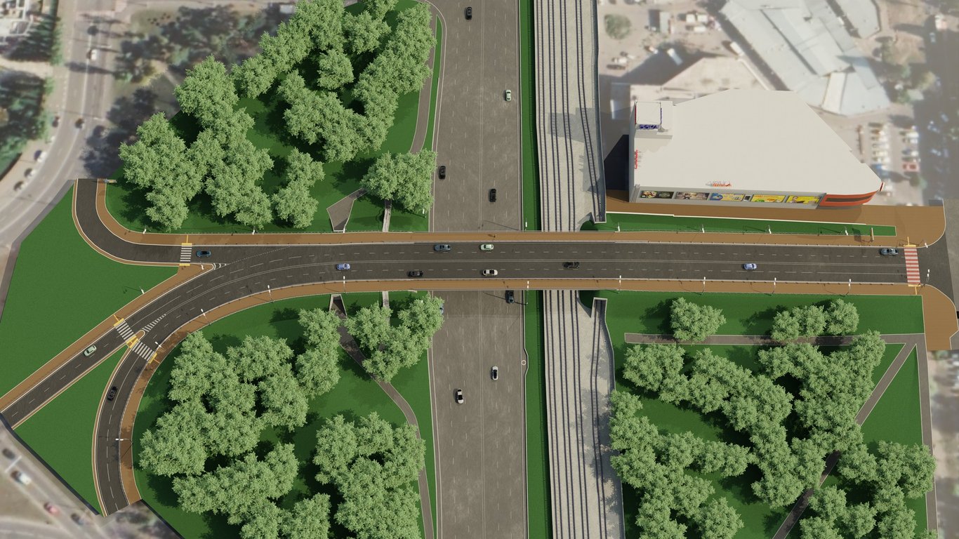 Мост возле метро Дарница