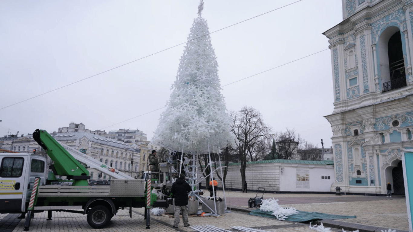 Новогодняя елка в Киеве — когда открывают локацию на Софийской площади