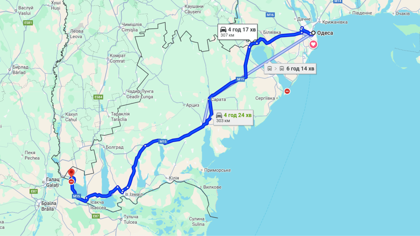 Затори до Рені