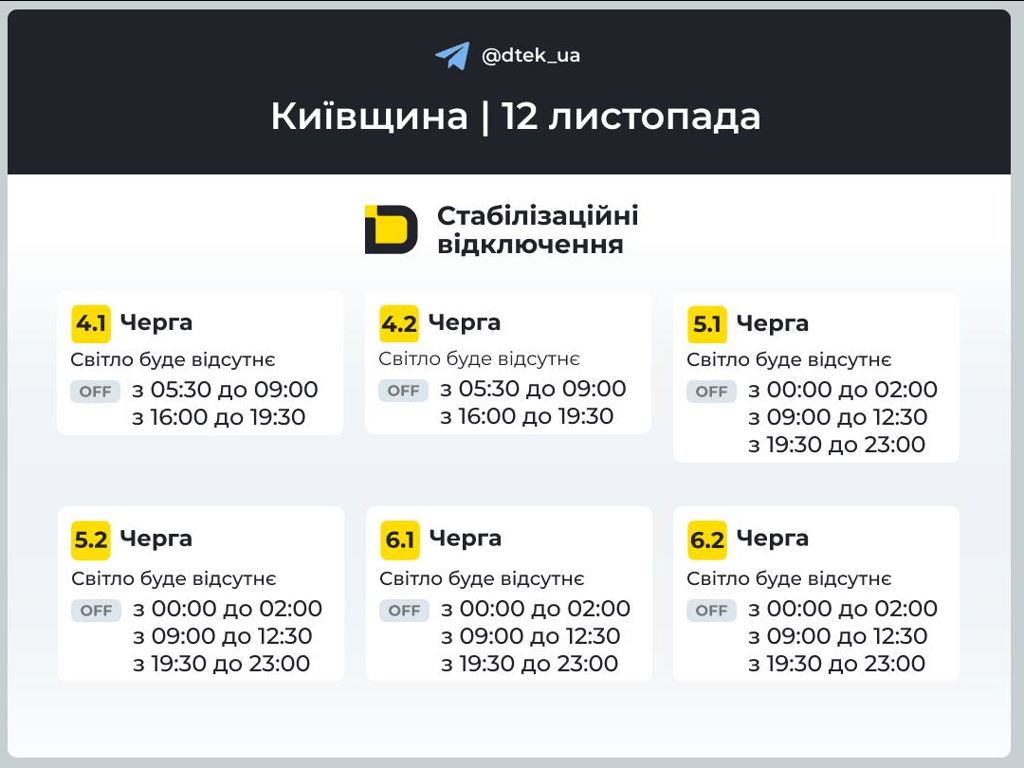 Обмеження світла на Київщині — графік відключення на завтра - фото 3