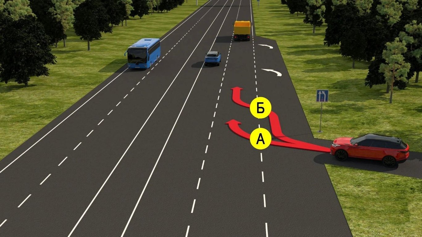 Тест по ПДД за 30 секунд — по какой траектории водителю разрешен поворот