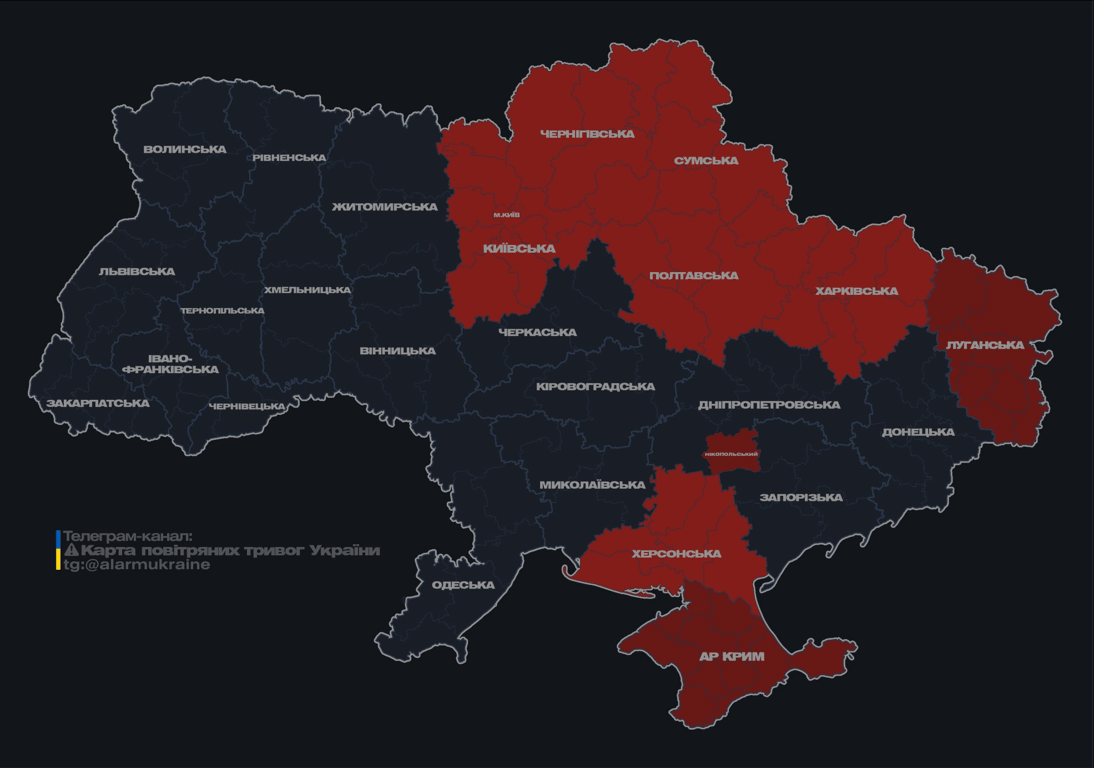 Повітряна тривога вночі 2 липня