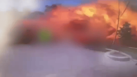 "Приліт" по Чернігову: момент удару потрапив на камери відеоспостереження - 285x160