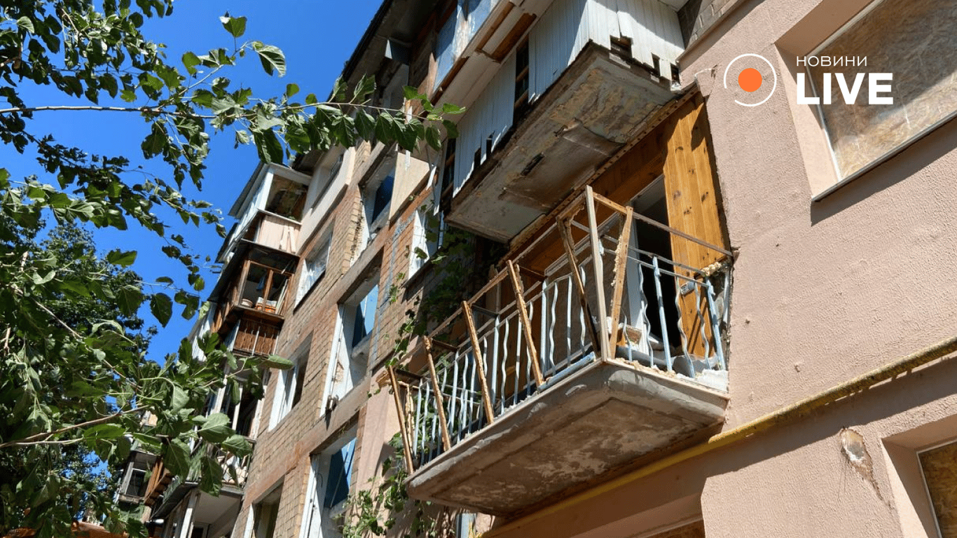 Наслідки удару по Києву - Солом'янський район