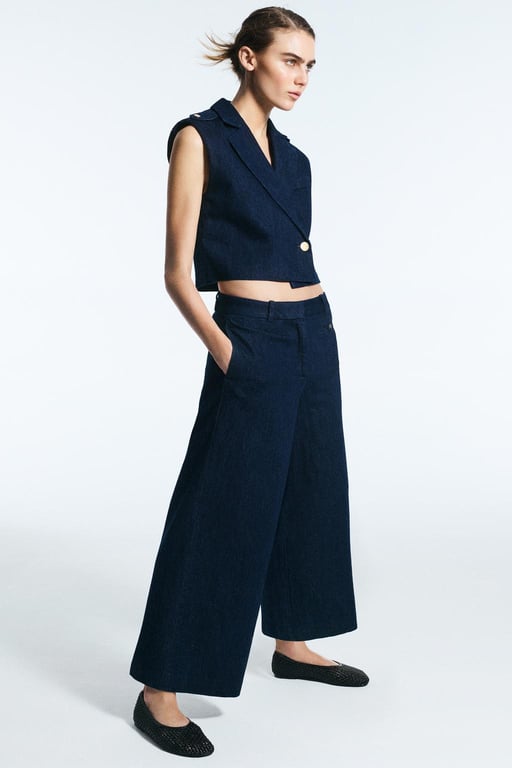 Denim suit from Zara for summer