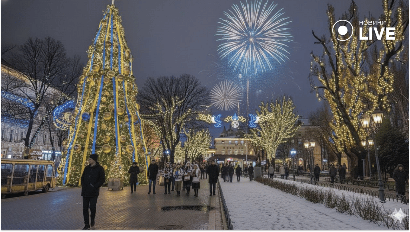Новий рік в Одесі після війни очима ШІ