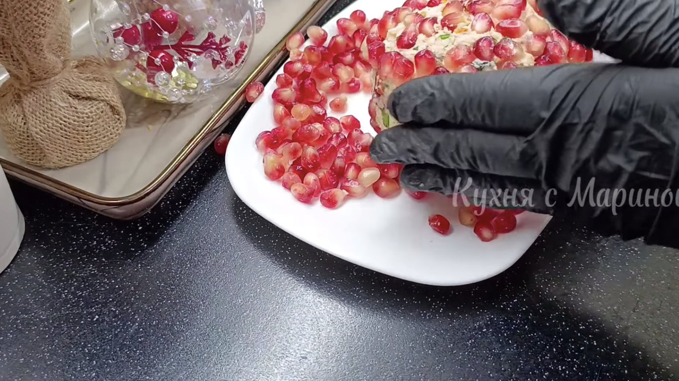 рецепт новорічної закуски з гранатом