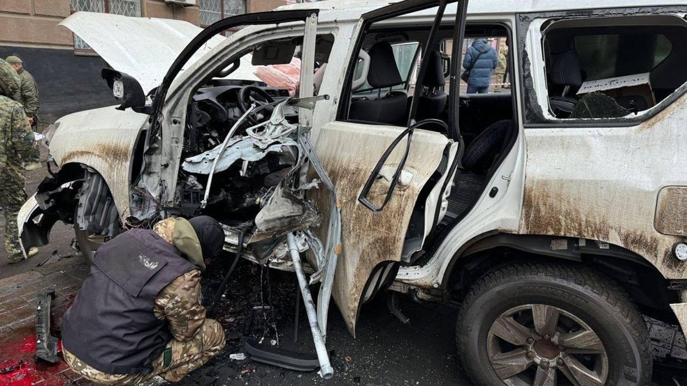 Car of former head of Olenivka prison Yevsyukov blown up in Donetsk