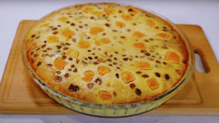 Пирог с кусочками тыквы и изюмом — десерт на осень - 285x160