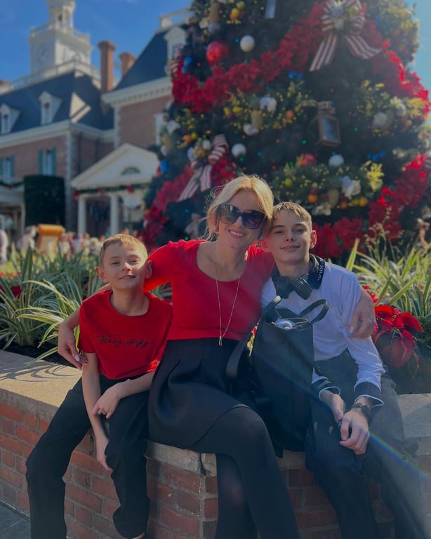 Ірина Федишин з синами у США