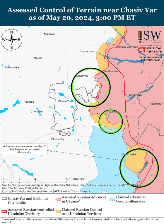 Ворог просувається на декількох напрямках і перекидує підрозділи -- карти ISW - фото 5