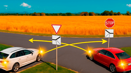 Хитрий тест ПДР — хто з водіїв має проїхати першим - 285x160