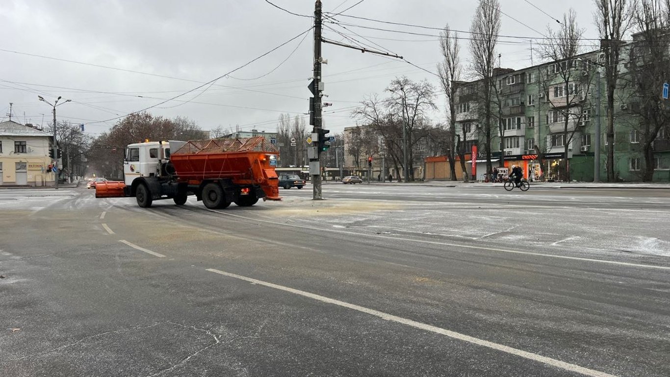 В Одесі випав перший сильний сніг