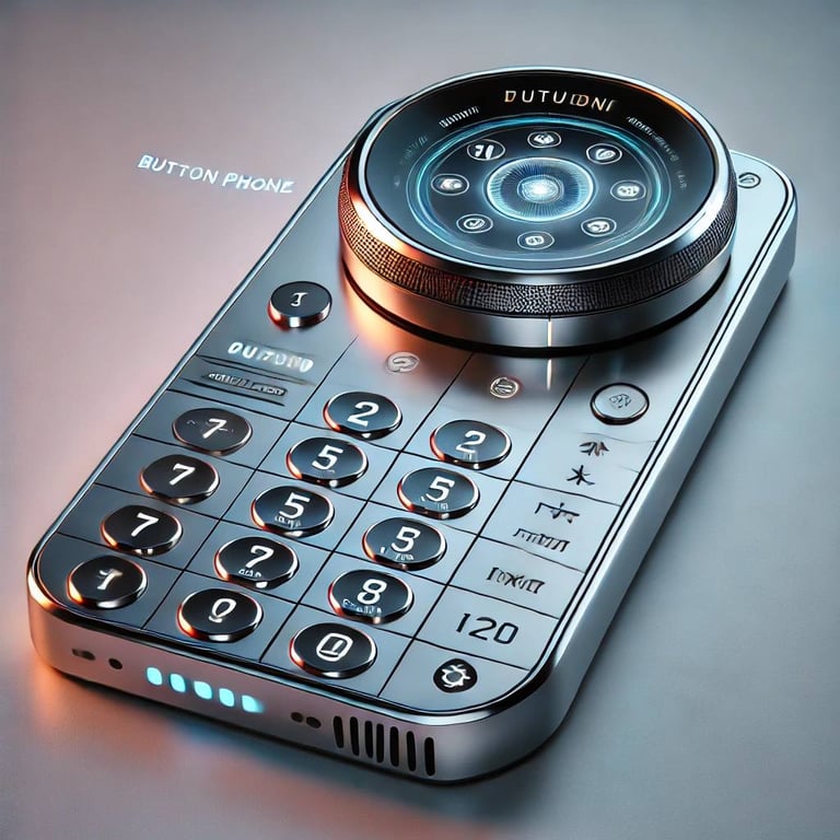 ИИ сгенерировал изображение кнопочного телефона