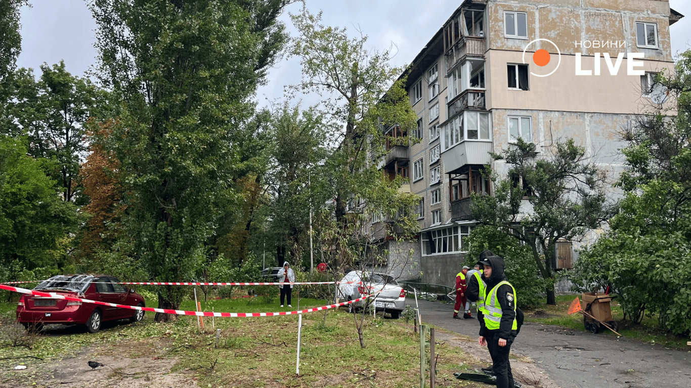 Дніпровський район Києва 22 вересня після російської атаки