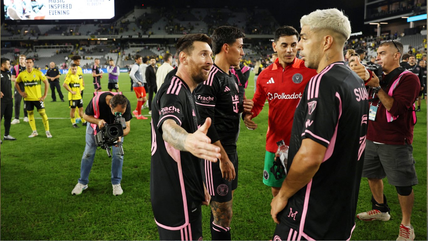 Лионель Месси и Луис Суарес