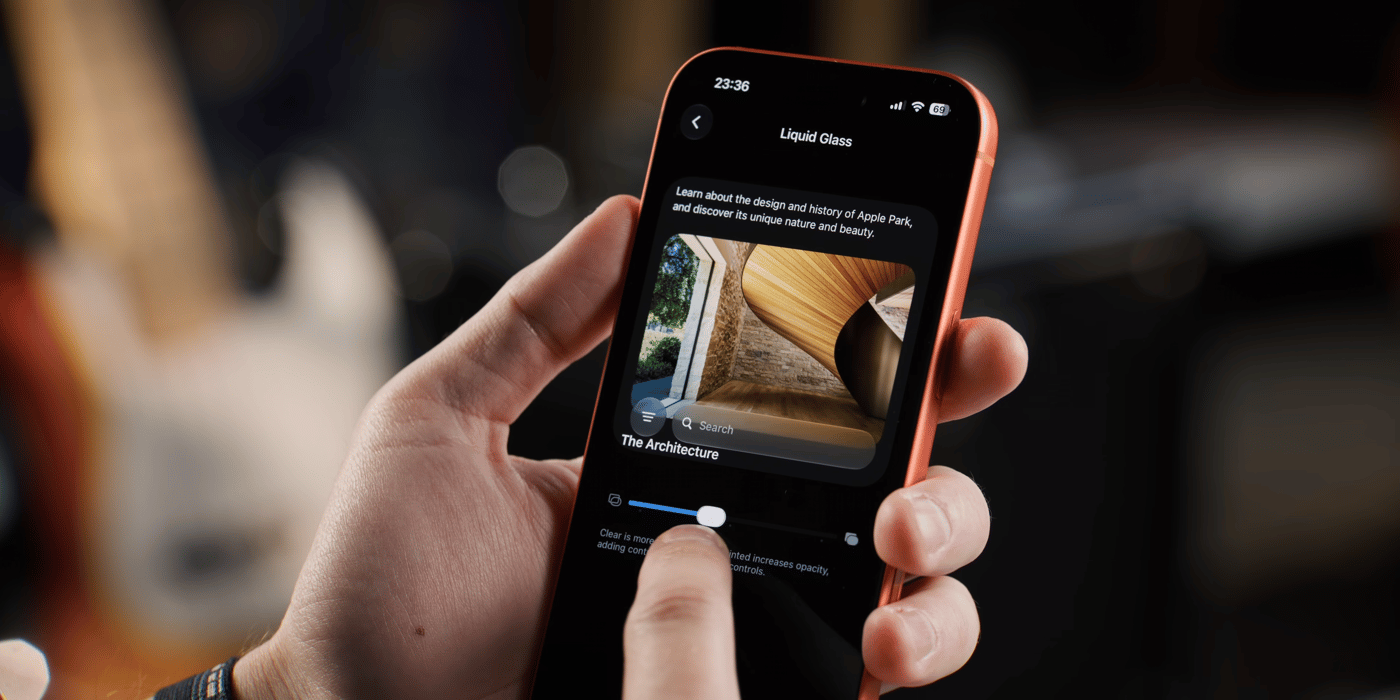 Настройка Liquid Glass в iOS 27