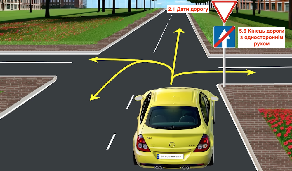 Тест з ПДР: куди може проїхати водій авто?