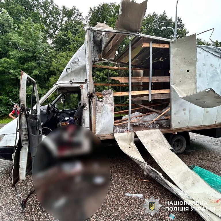 Дрон знищив вантажівку